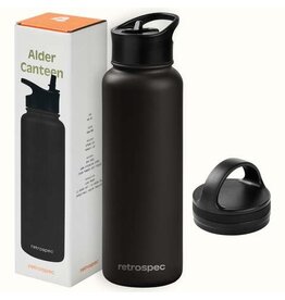 Retrospec Alder Canteen 40 oz- Black