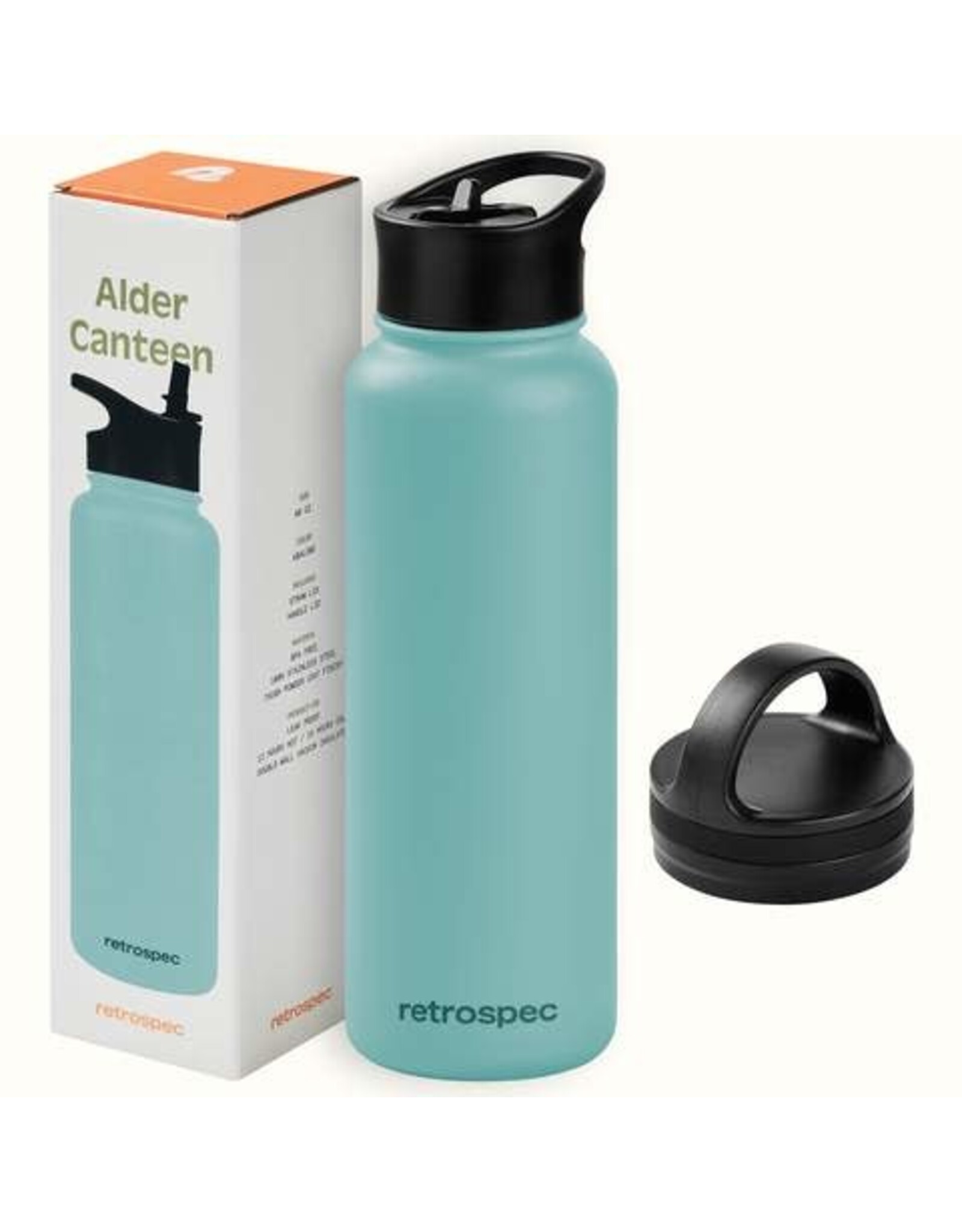 Retrospec Alder Canteen 40 oz- Blue Ridge