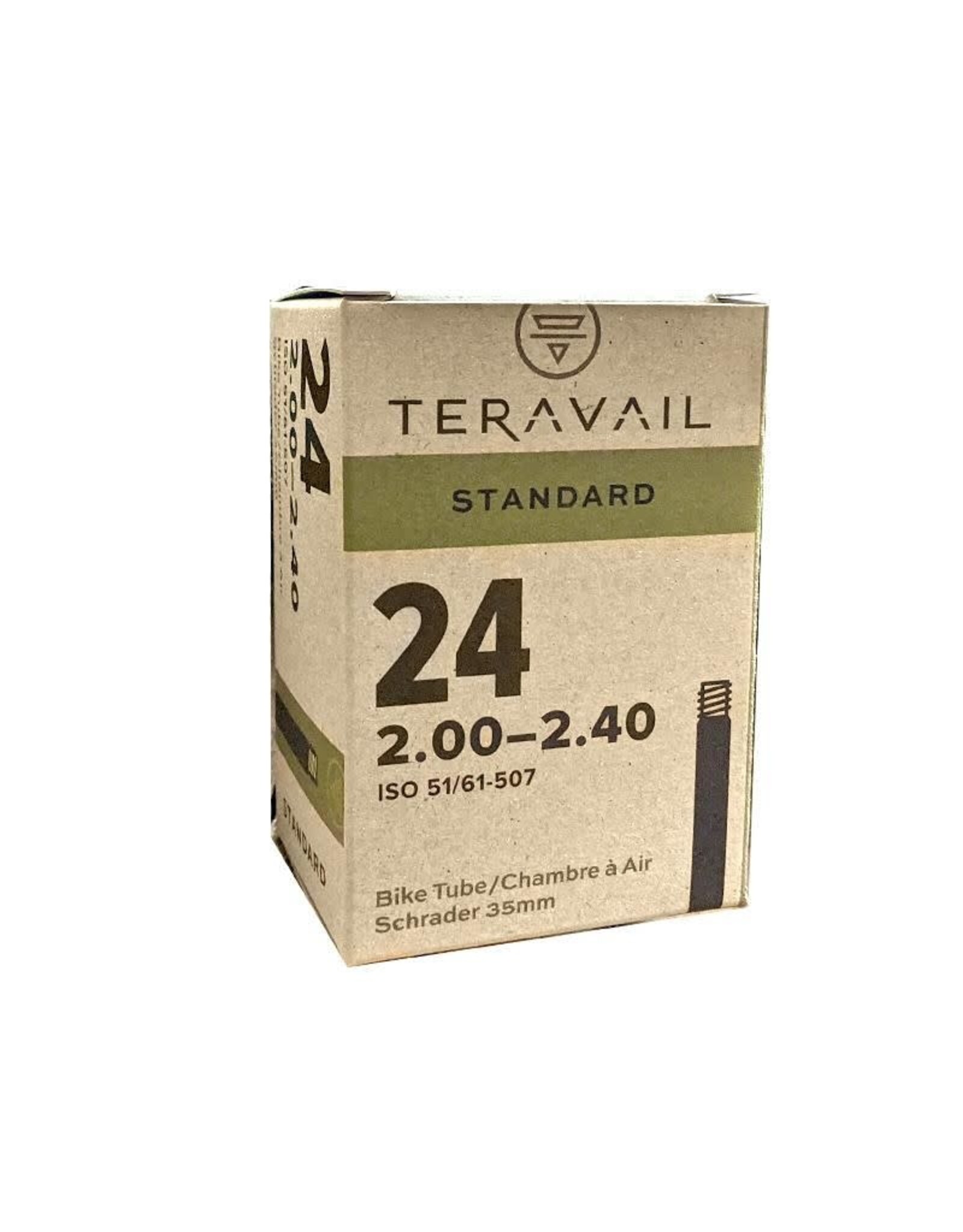 Teravail Tube 24"x 2.00-2.4” Schrader Valve