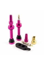 SERFAS Serfas Tubeless Presta Valves- pair 44mm Pink