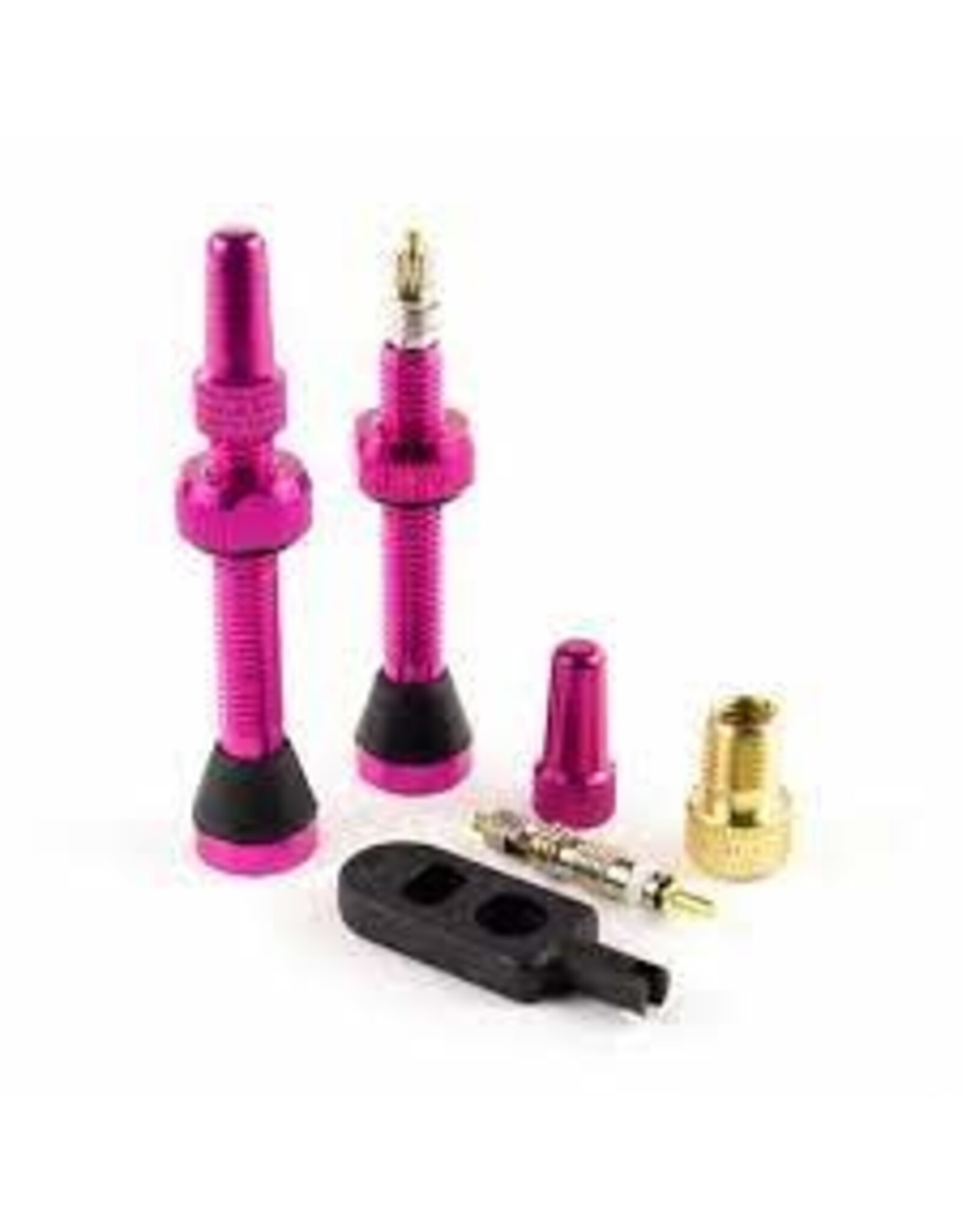 SERFAS Serfas Tubeless Presta Valves- pair 44mm Pink