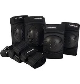 Retrospec Retrospec Pad Set- Child 3-9, Black