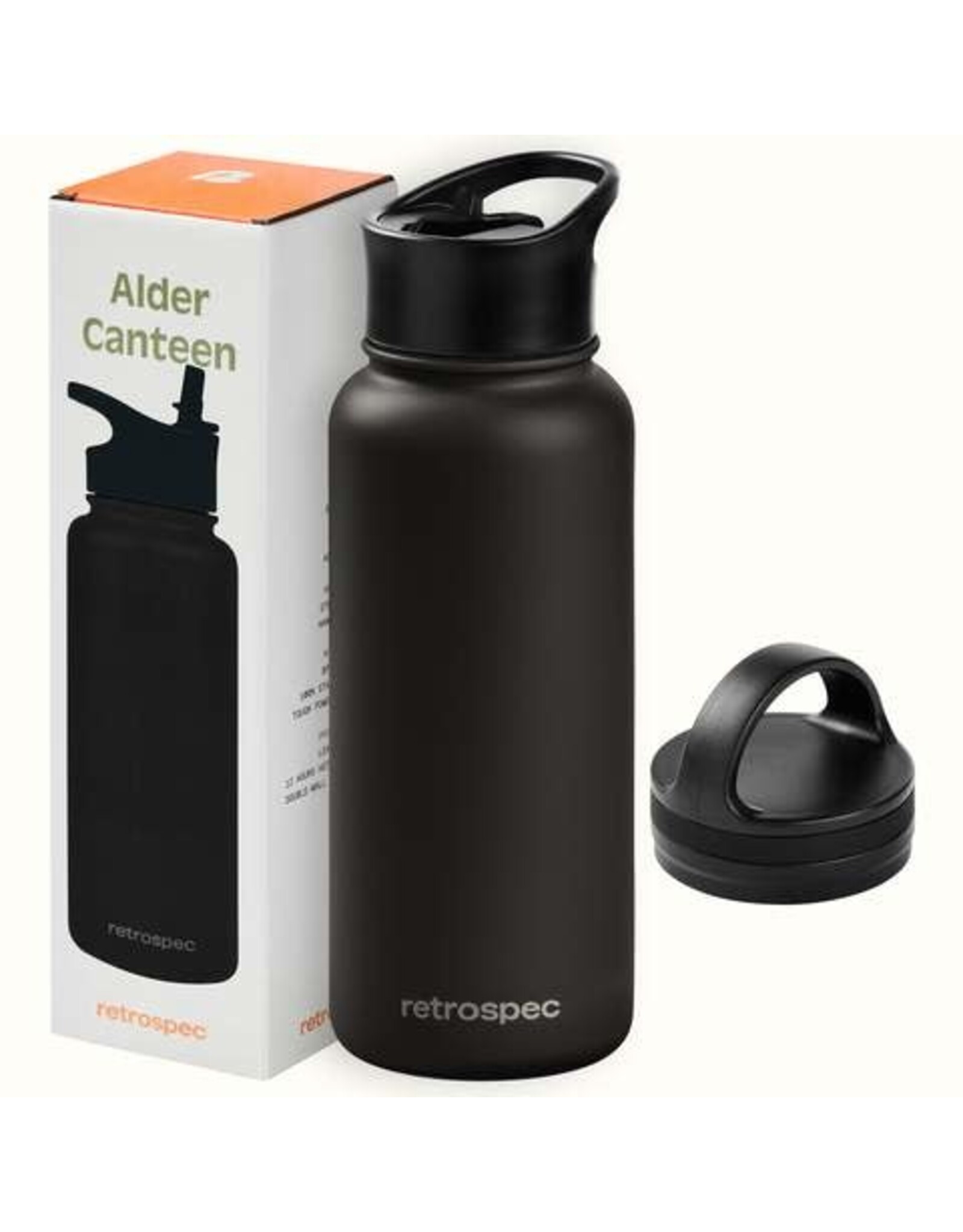 Retrospec Alder Canteen 32oz- Black