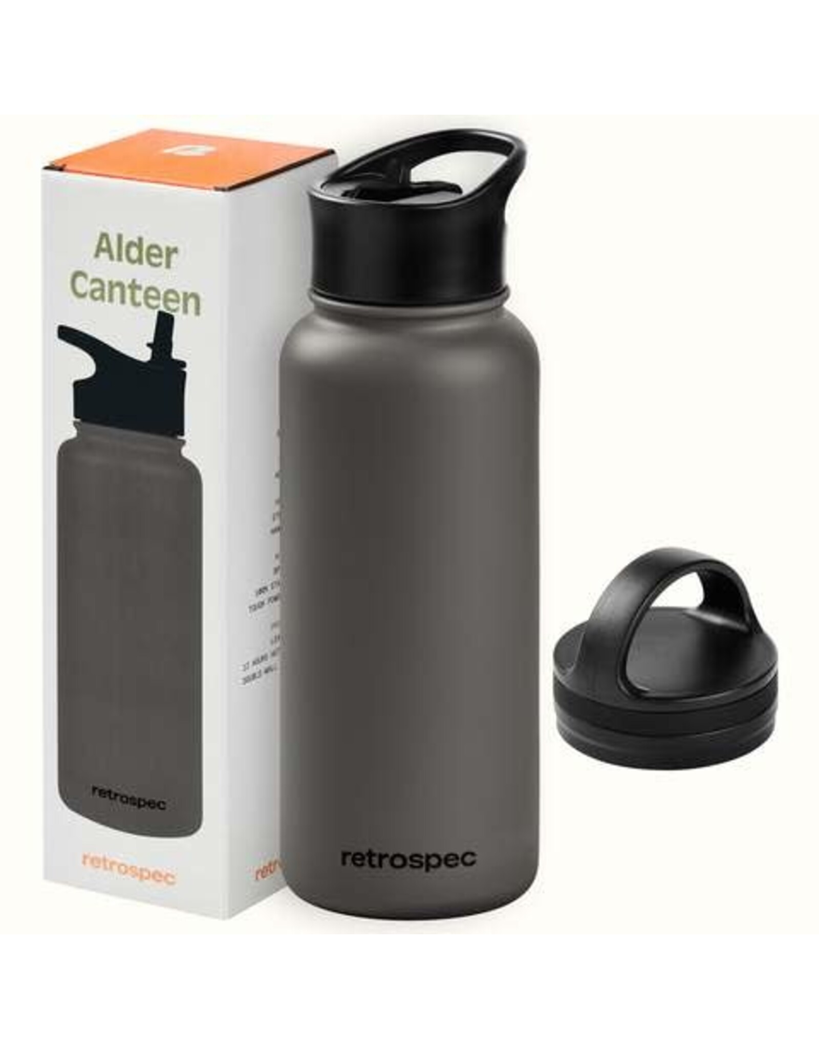 Retrospec Alder Canteen 32oz- Basalt