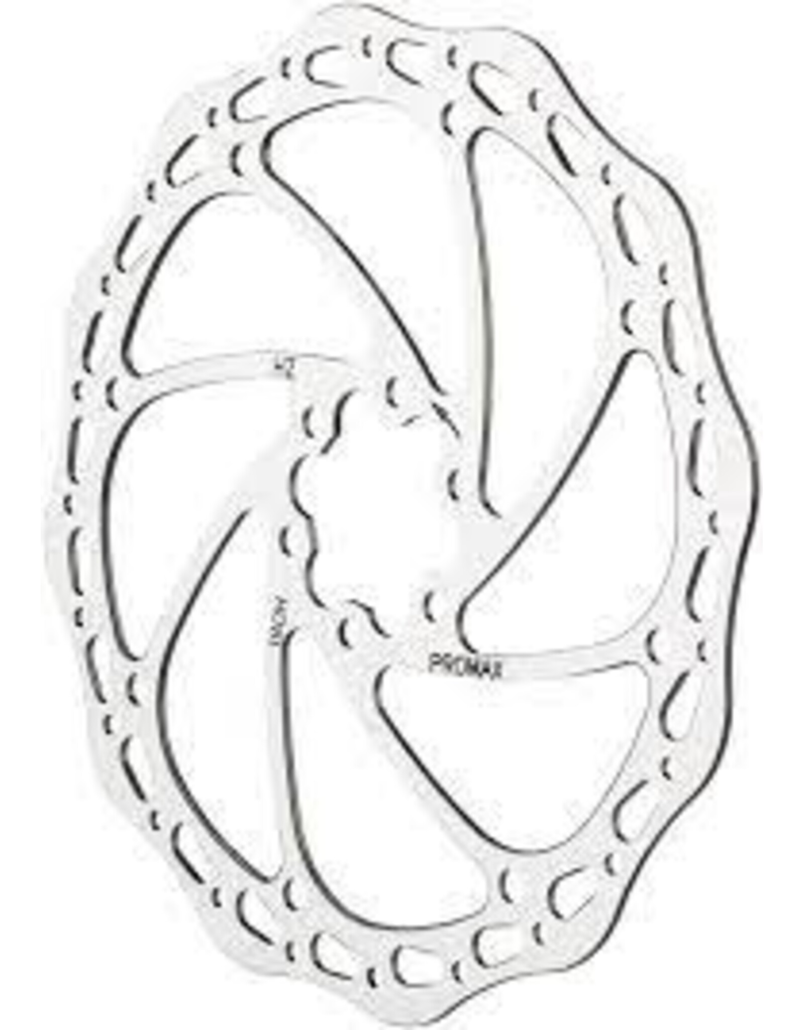 Promax Promax S1 Sport Disc Brake Rotor - 180mm, 6-Bolt, Silver