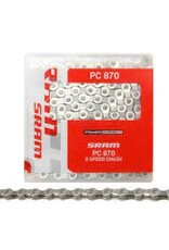 SRAM SRAM PC 870 CHAIN 8 speed SILVER POWERLOCK 114 LINKS