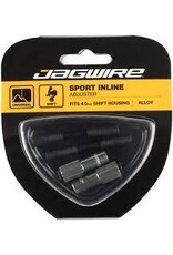Jagwire Jagwire Sport 4mm Mini Inline Cable Tension Adjusters Pair, Titanium