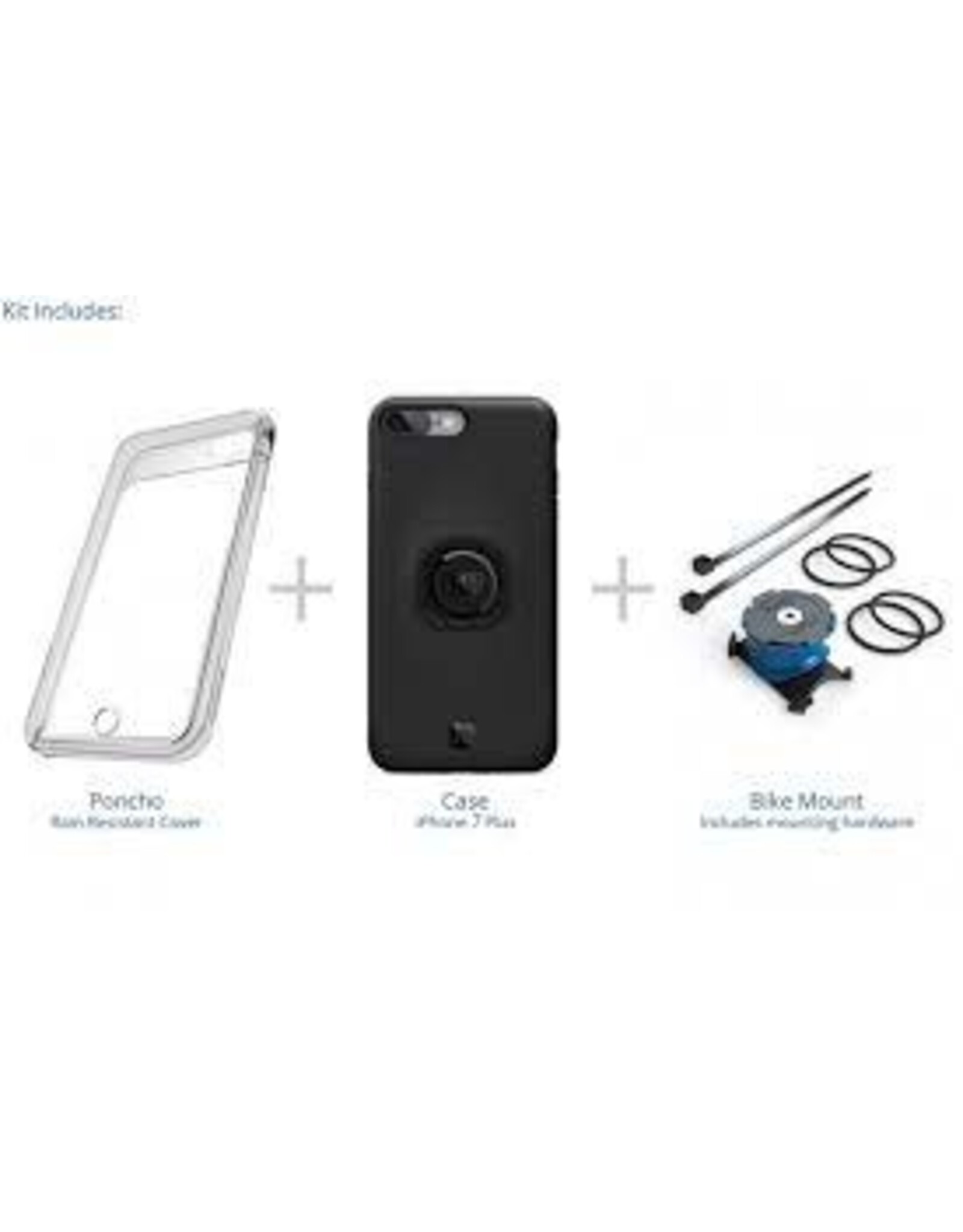 Quad Lock Used Quad Lock Bike Kit, IPhone 7/8 Plus - Black/Blue