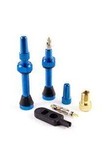 SERFAS Serfas Tubeless Presta Valves- pair 44mm Blue