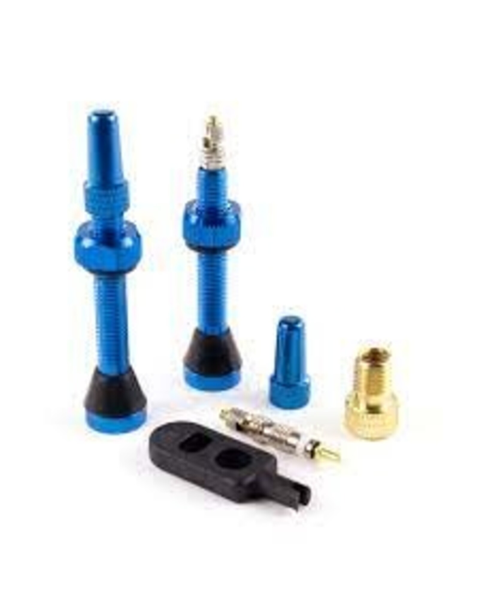 SERFAS Serfas Tubeless Presta Valves- pair 44mm Blue