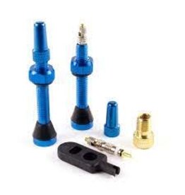 SERFAS Serfas Tubeless Presta Valves- pair 44mm Blue
