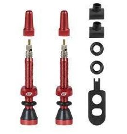 SERFAS Serfas Tubeless Presta Valves- pair 44MM Red