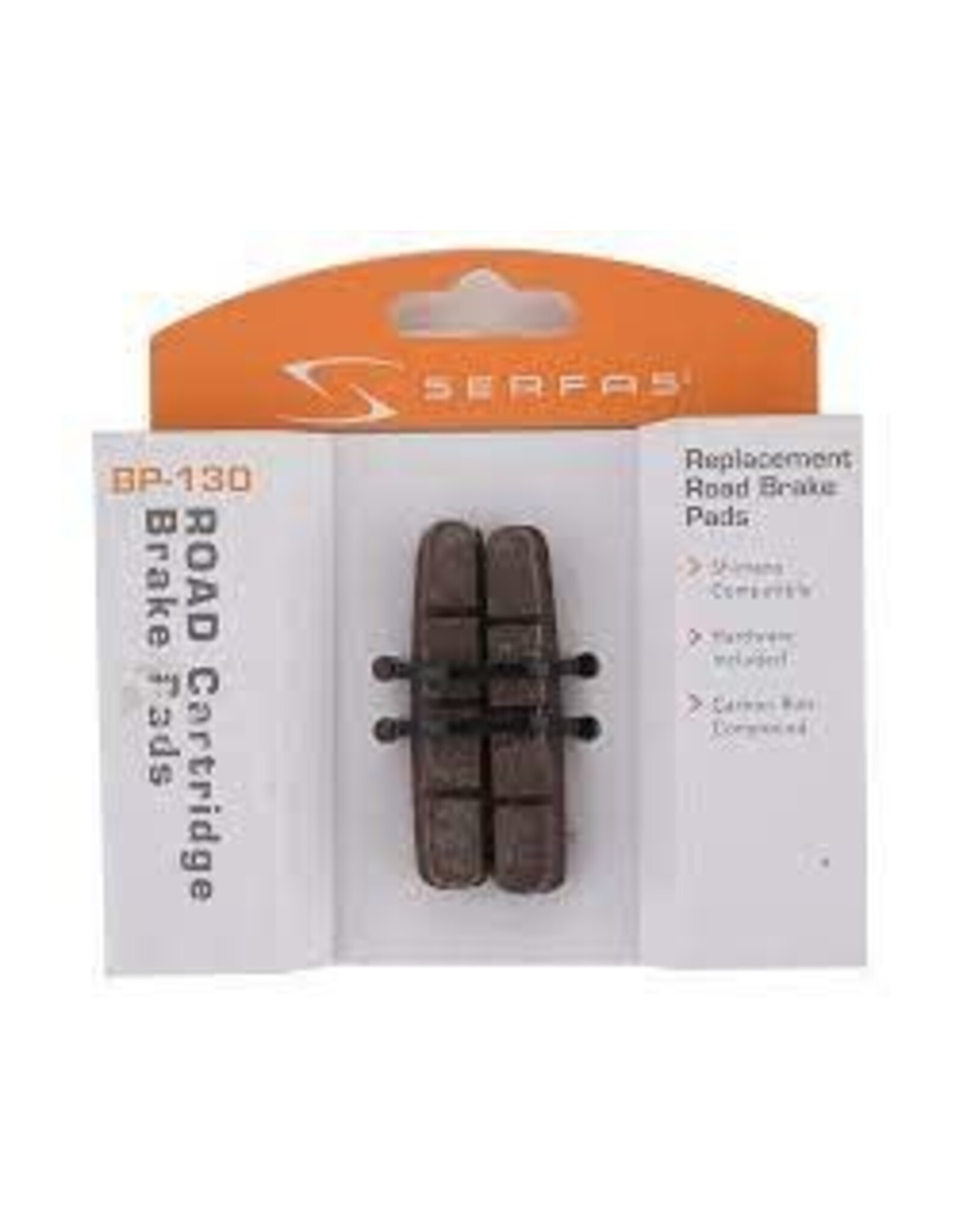 SERFAS Serfas Brake Pad Rim 1 Pair 1.55 Shimano Carbon Cartridge Style Brake Pads