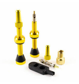 SERFAS Serfas Tubeless Valves- pair  44 mm Yellow