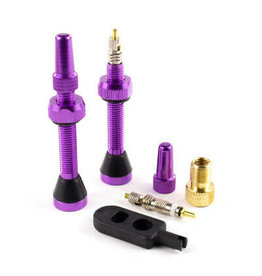 SERFAS Serfas Tubeless Presta Valves- pair 44mm PURPLE