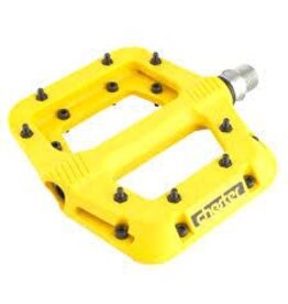 RaceFace RaceFace Chester Pedals - Platform Composite 9/16Yellow Replaceable Pins