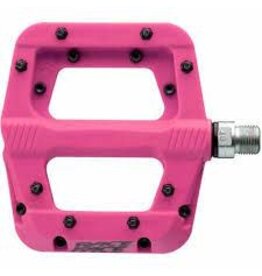 RaceFace RaceFace Chester Pedals - Platform, Composite, 9/16",Magenta, Replaceable Pins