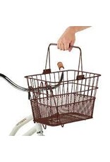 Retrospec Retrospec Apollo Bike Basket, steel- Brown