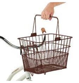Retrospec Retrospec Apollo Bike Basket, steel- Brown