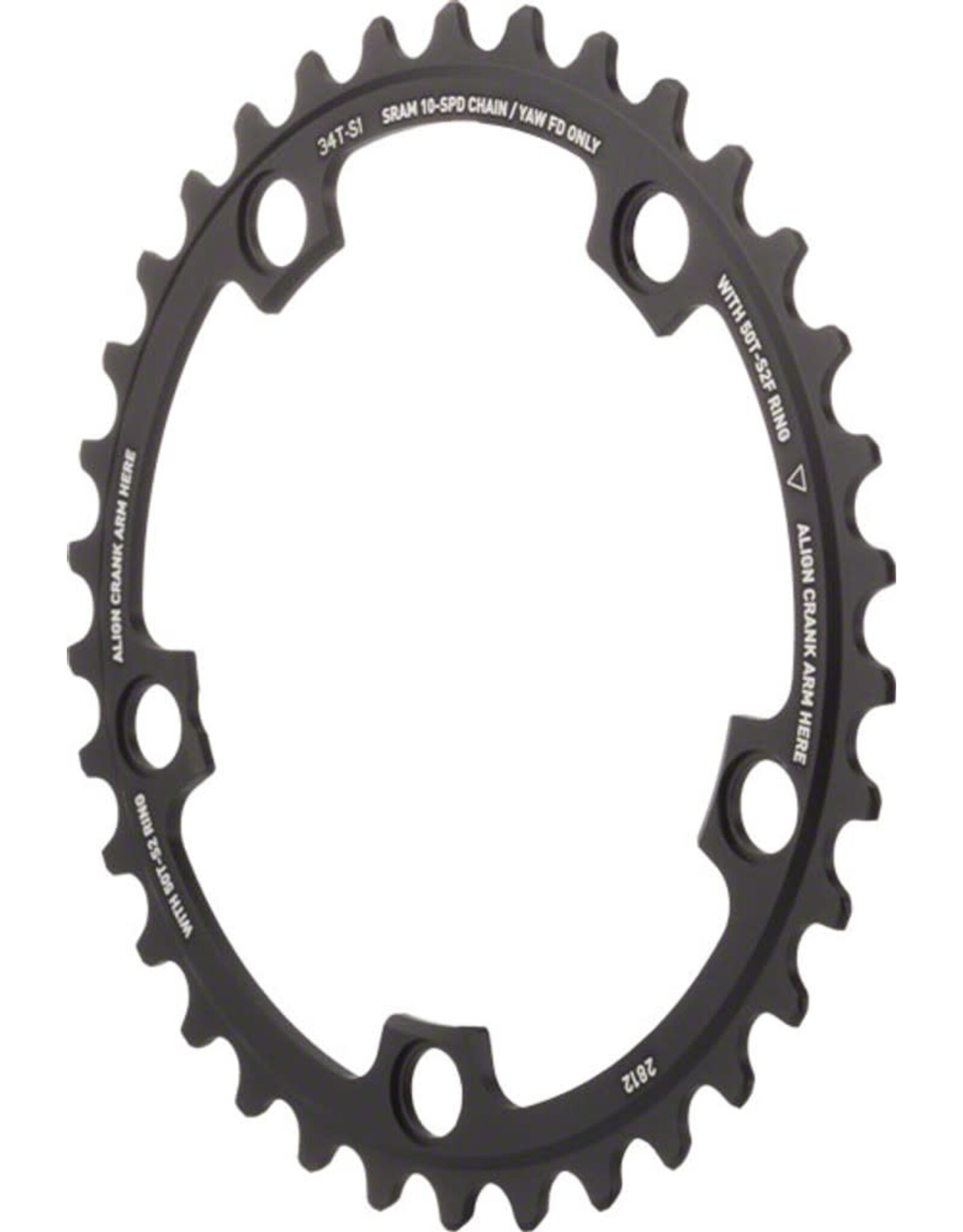 SRAM SRAM Red X-Glide 34T 10 Speed 110 BCD Black Road 50-34 Chainring