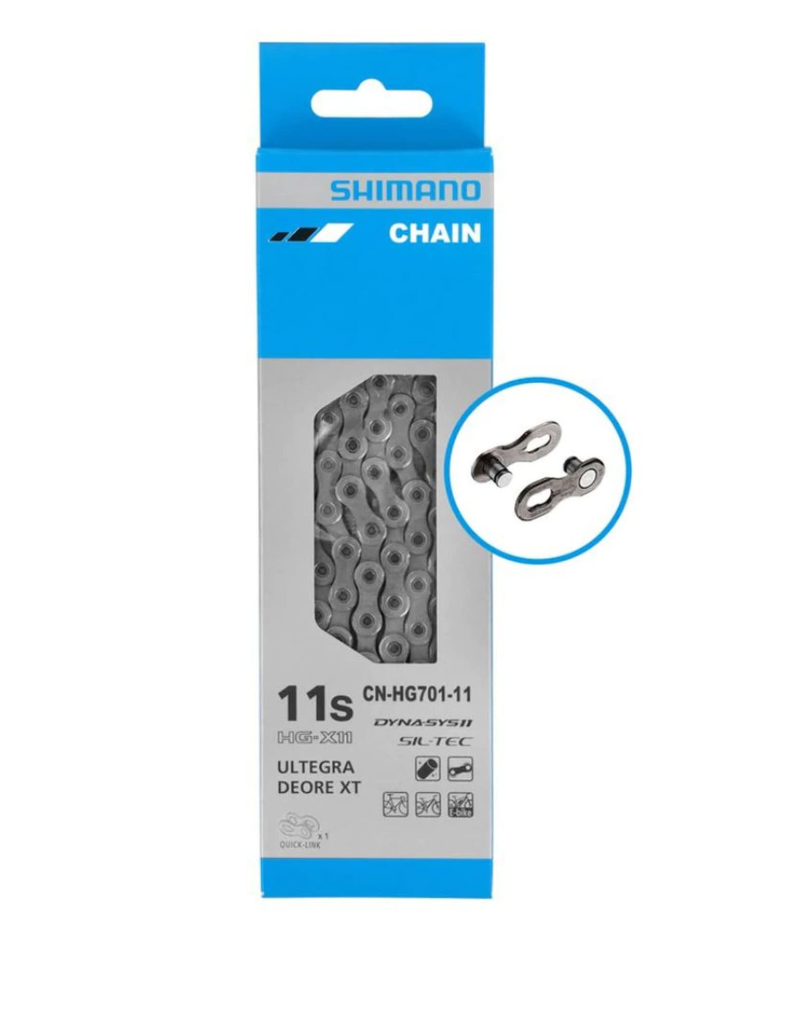 Shimano Shimano CN-HG701-11 Chain - 11-Speed 126 Links Gray