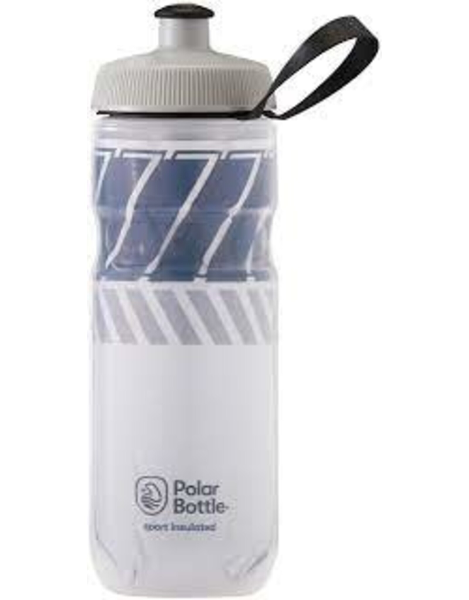 POLAR BOTT White/Navy Polar Bottles Sport Insulated Tempo Water Bottle - 20oz White/Navy