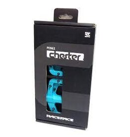 RaceFace RaceFace Chester Pedals - Platform, Composite, 9/16",Turquoise, Replaceable Pins
