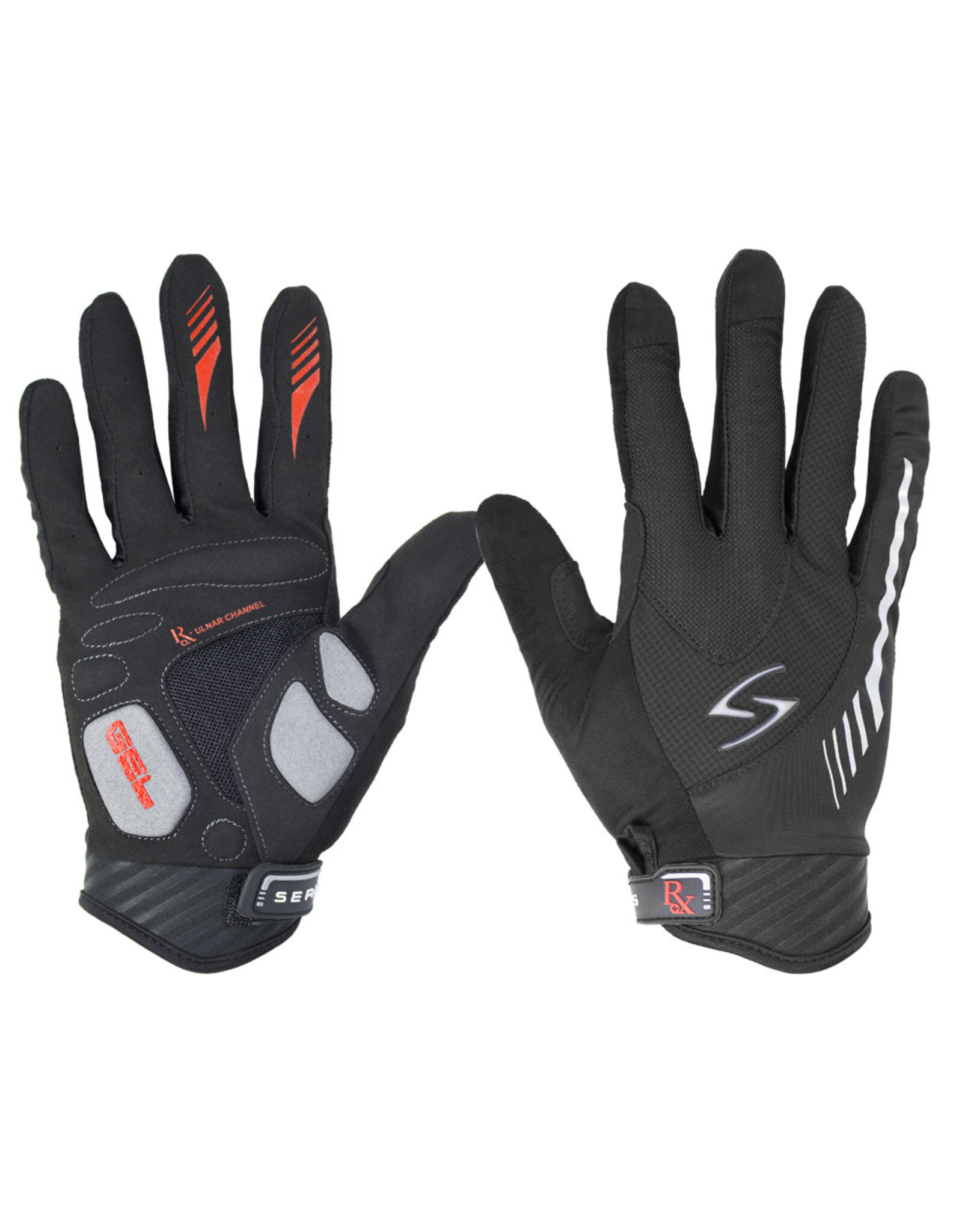 SERFAS UNISEX FULL FINGER RX BLACK XX-LARGE