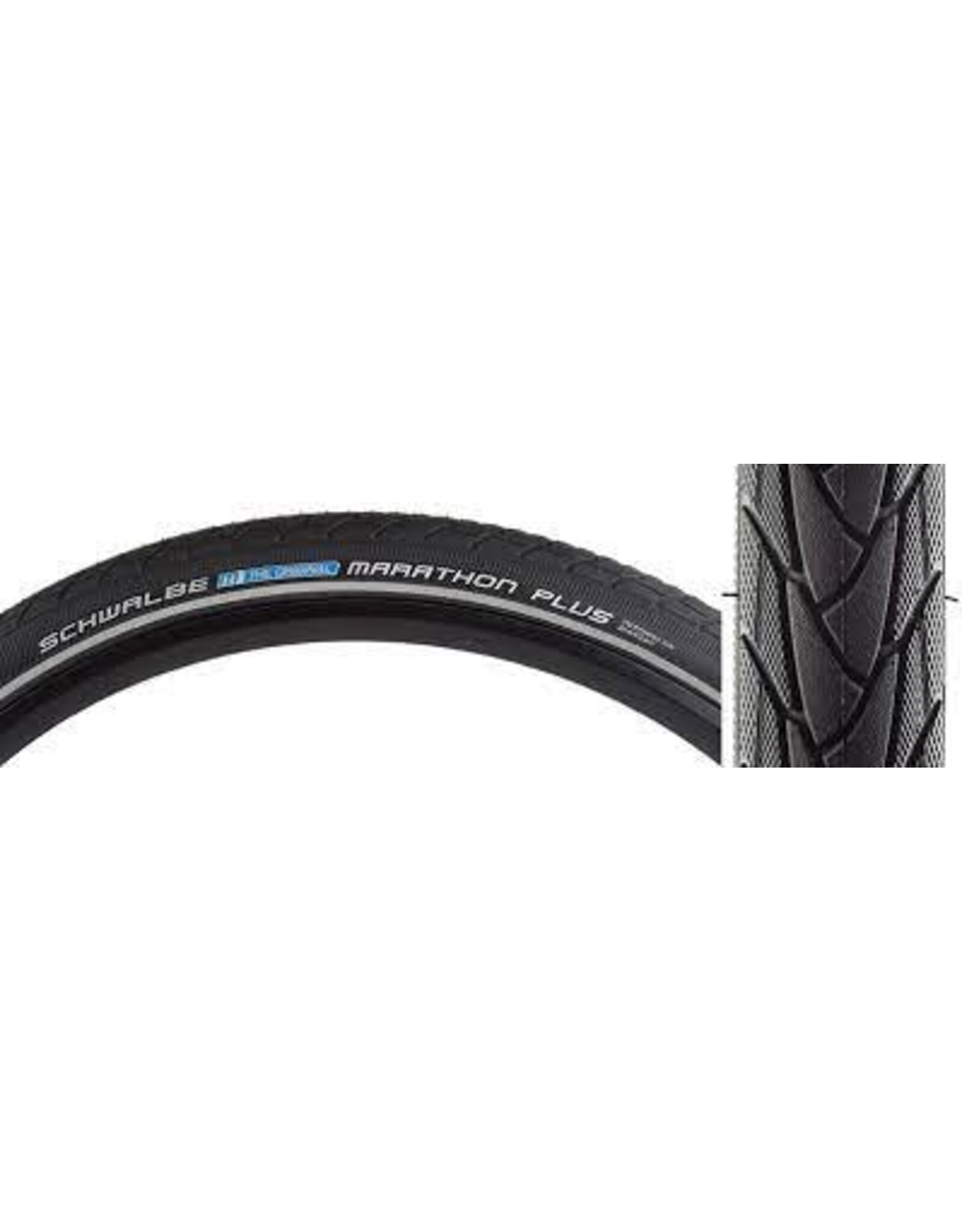 Schwalbe Schwalbe Marathon Plus Tire - 26 x 1.5, Clincher, Wire, Black/Reflective, Performance Line