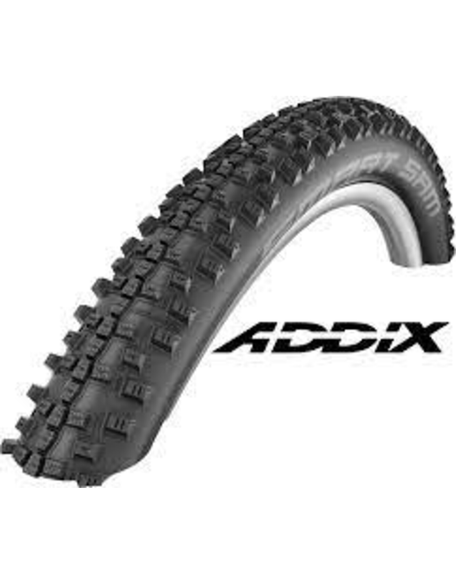 Schwalbe Schwalbe Smart Sam Tire - 20 x 2.35, Clincher, Wire, Black, Performance Line, Addix