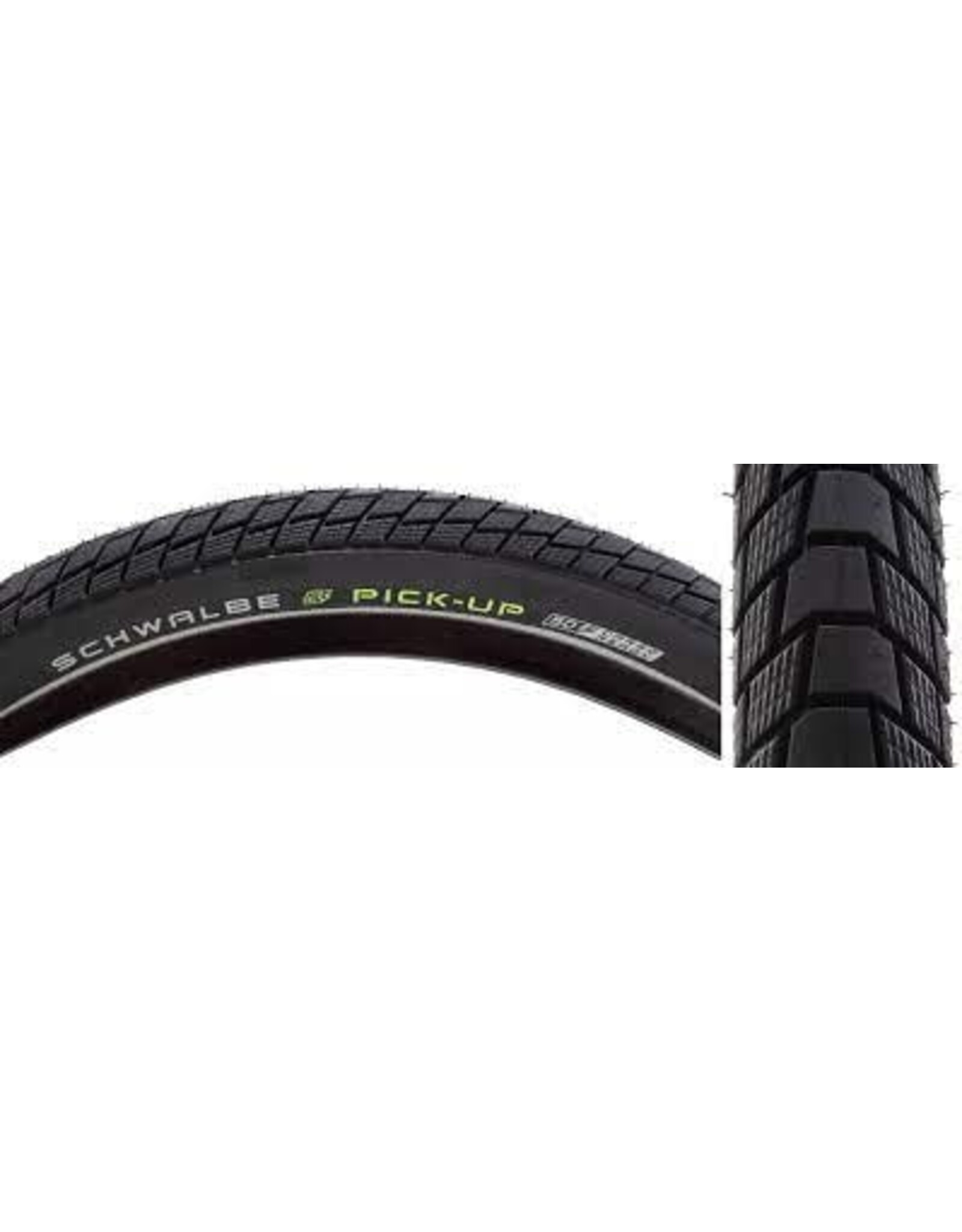 Schwalbe Schwalbe Pick-Up Tire - 20 x 2.35, Clincher, Wire, Black/Reflective, Performance Line, Super Defense, Addix E, Twin Skin, E-50
