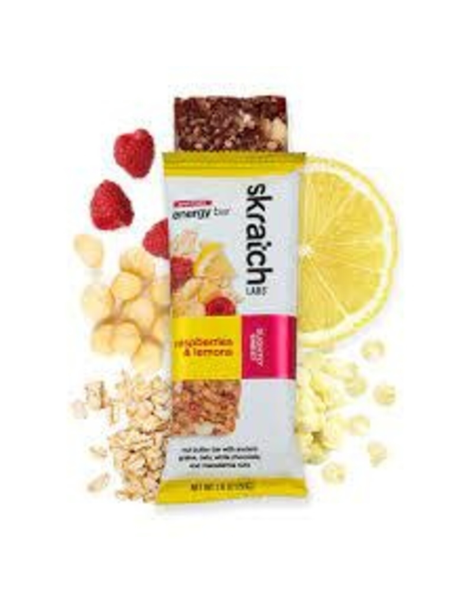 Skratch Anytime Energy Bar, Raspberry & Lemon, 50g Bar, each