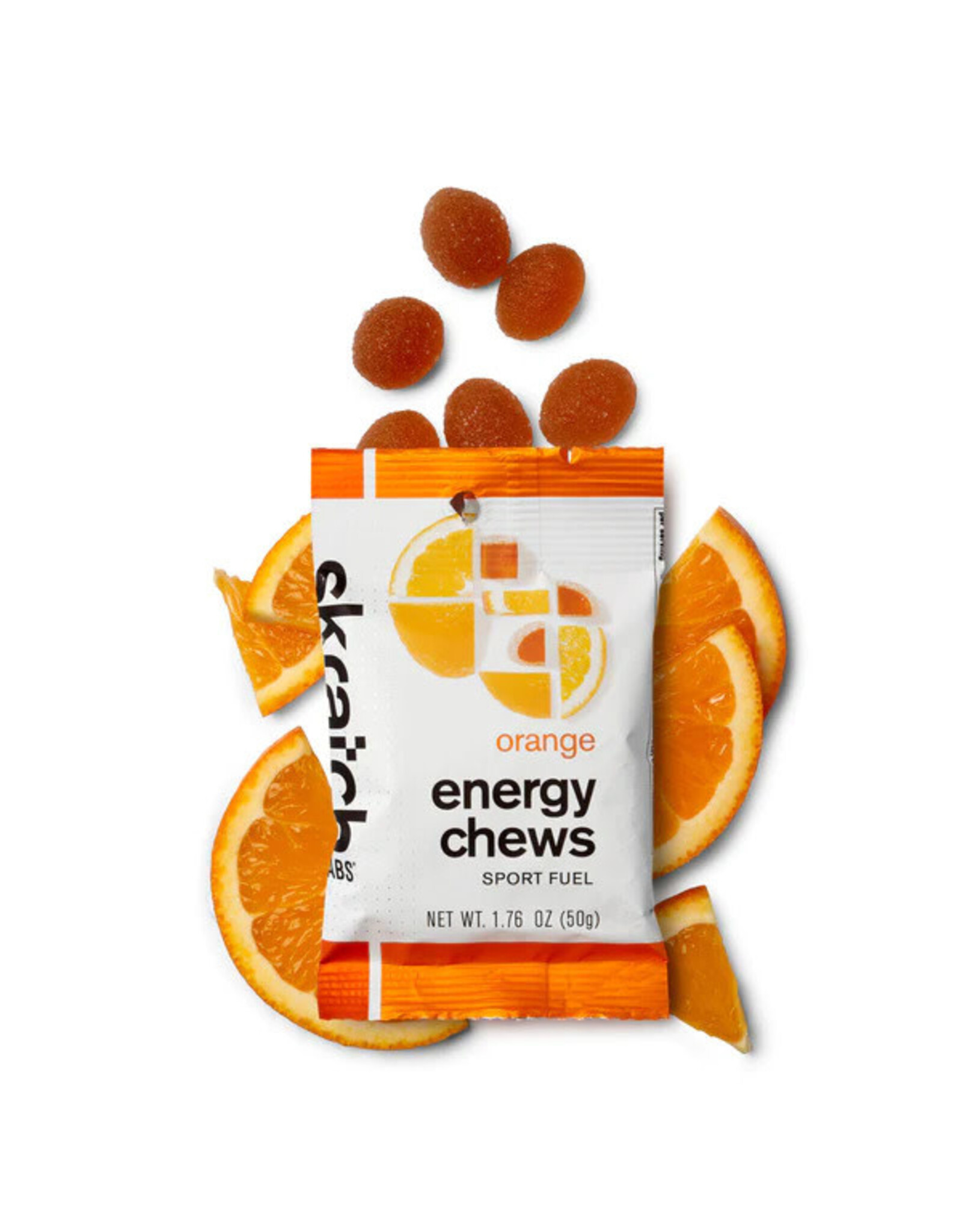 Sport Energy Chews, Orange, 50g, Single Serving