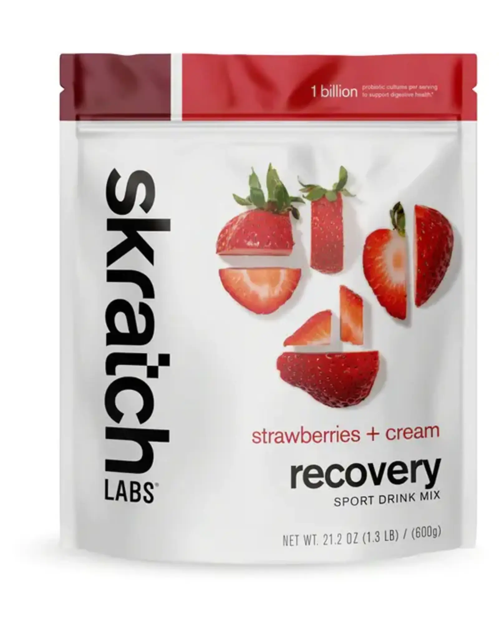 Skratch Labs Skratch Labs Recovery Sport Drink Mix - Strawberries and Cream, 12-Serving Resealable Pouch