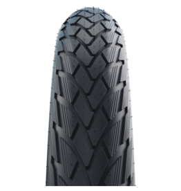 Schwalbe Schwalbe Green Marathon Tire - 20 x 1.50, Clincher, Wire, Black/Reflective, Performance Line, GreenGuard, TwinSkin, Addix