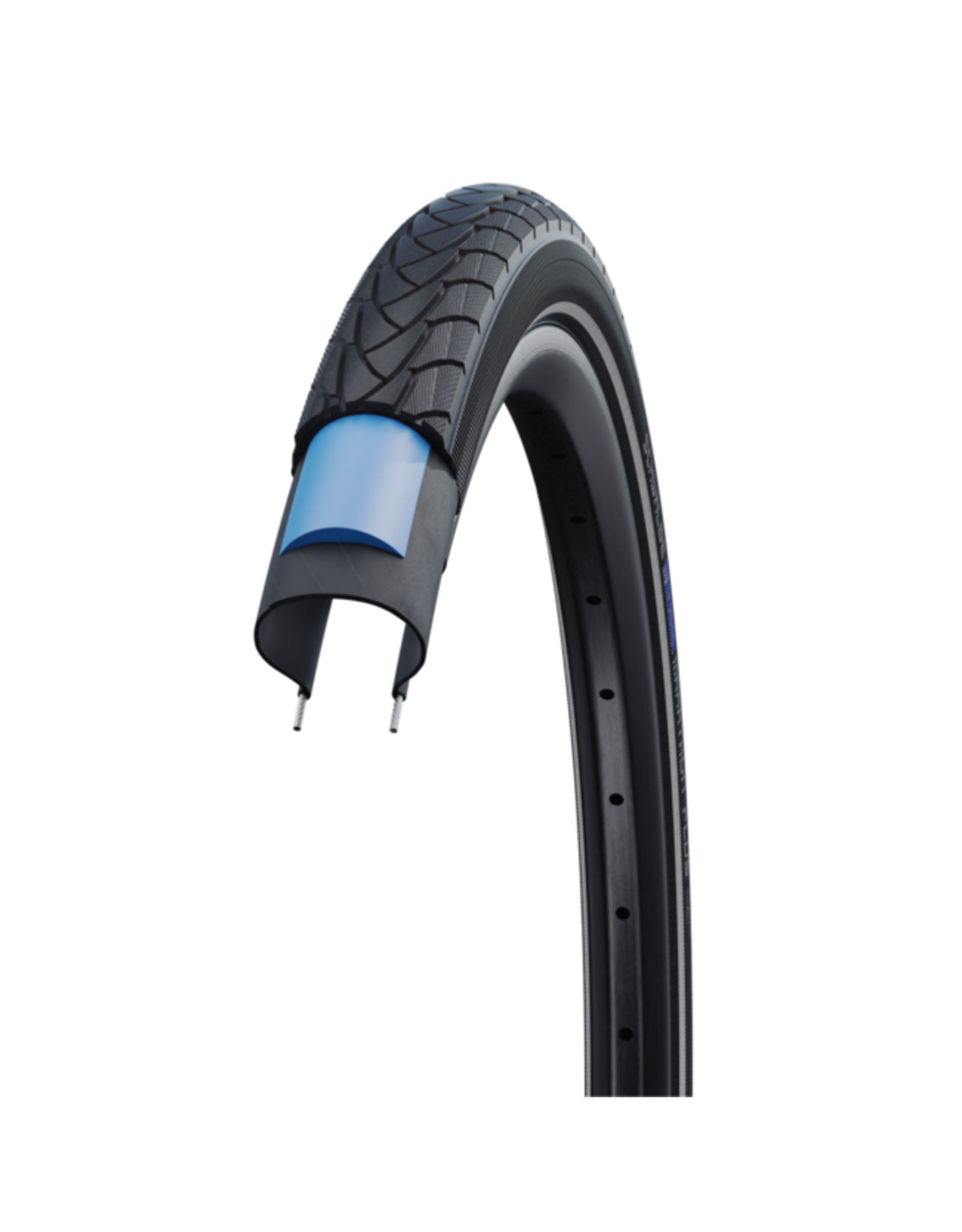 Schwalbe Schwalbe Marathon Plus Tire - 20 x 1.75, Clincher, Wire, Black/Reflective, Performance Line