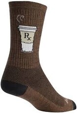 SockGuy SockGuy Wool Addict Socks - 6inch, Brown, Large/X-Large