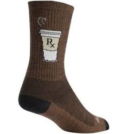 SockGuy SockGuy Wool Addict Socks - 6inch, Brown, Large/X-Large