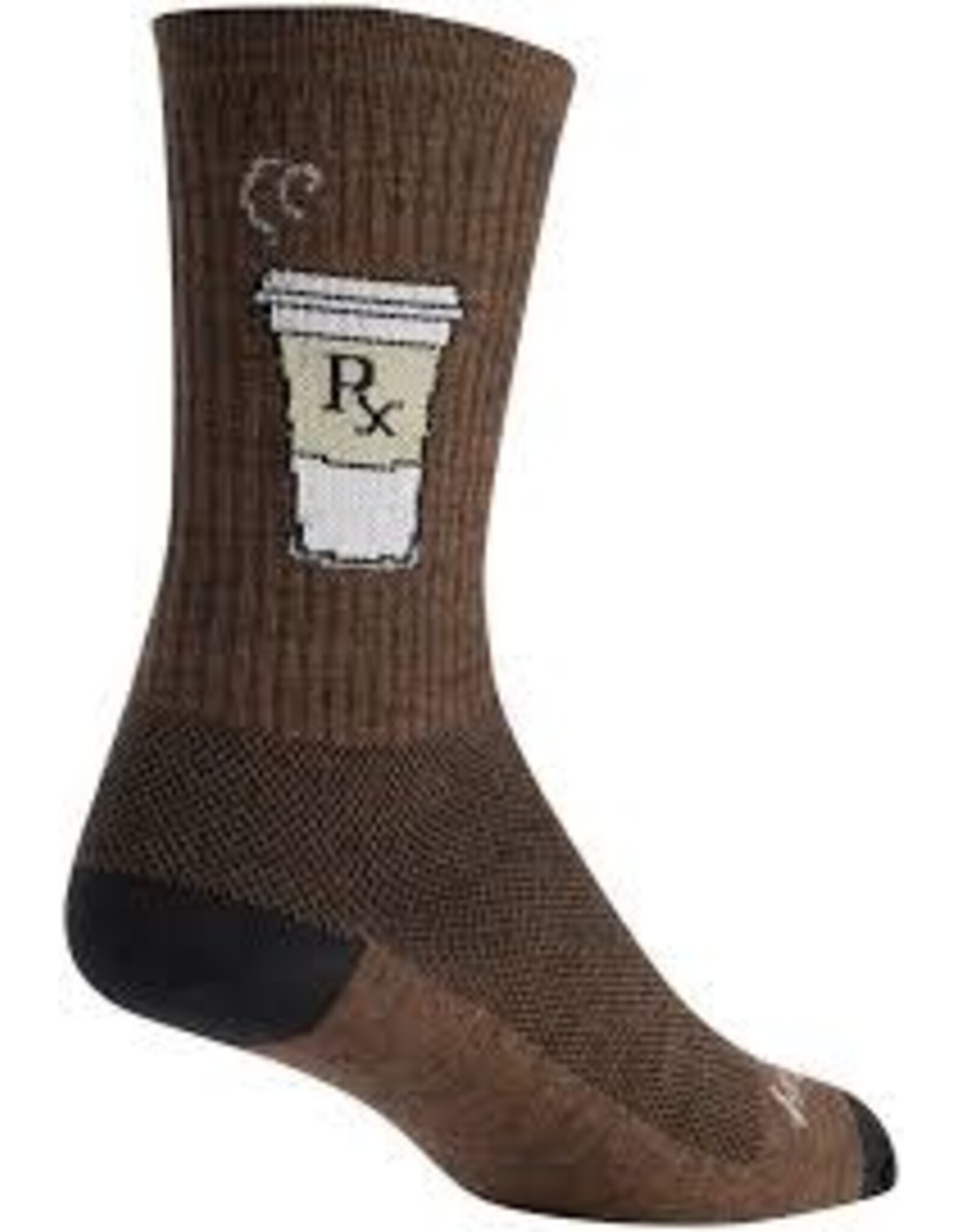 SockGuy SockGuy Wool Addict Socks - 6inch, Brown, Small/Medium