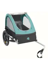 Retrospec Retrospec Rover Kids Trailer- Double, Blue Ridge