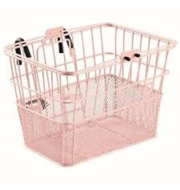 Retrospec Apollo Mesh Bike Basket V2 Blush