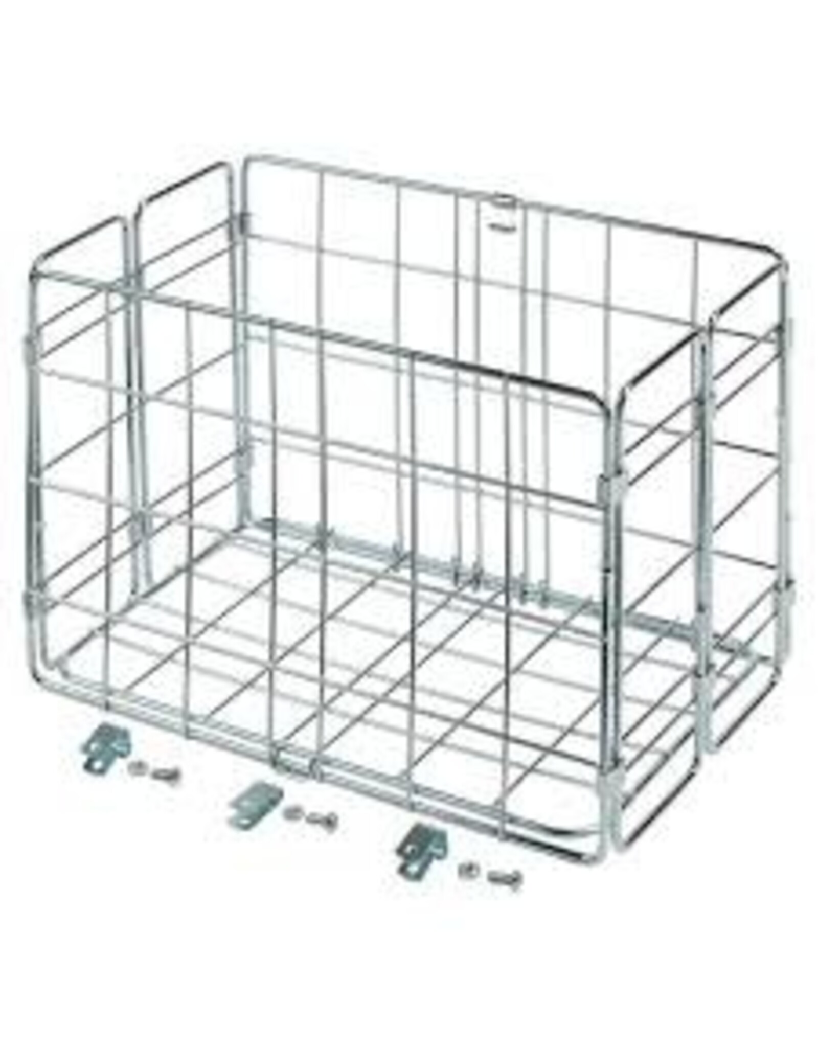 Wald WLD 582 Side-Mount Folding Rear Basket 12.75x7.25x8.5 Chrome