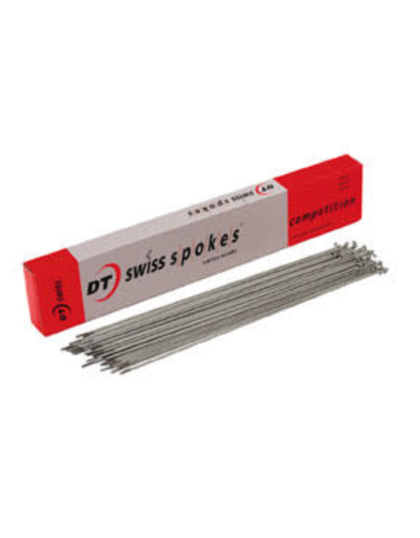 DT SWISS DT Swiss Competition Spoke: 2.0/1.8/2.0mm, 262mm, J-bend, Silver, each