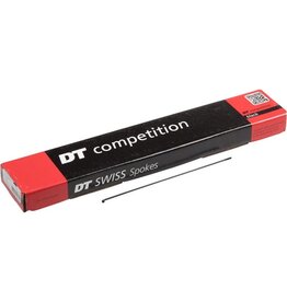 DT SWISS DT Swiss Competition Spoke: 2.0/1.8/2.0mm, 260mm, J-bend, Black, Box of 100