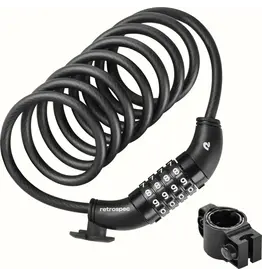Retrospec Retrospec Grizzly combo cable lock 8mm