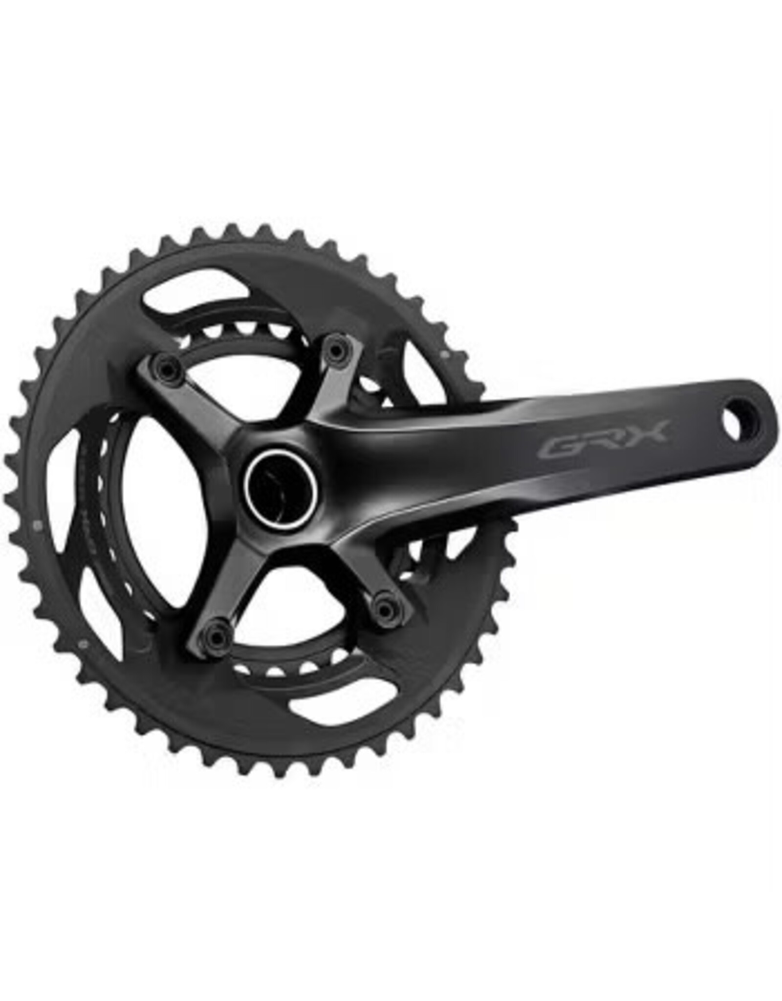 Shimano Shimano GRX FC-RX600-10 Crankset - 170mm, 10-Speed, 46/30t, 110/80 BCD, Hollowtech II Spindle Interface, Black