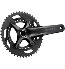 Shimano Shimano GRX FC-RX600-10 Crankset - 170mm, 10-Speed, 46/30t, 110/80 BCD, Hollowtech II Spindle Interface, Black