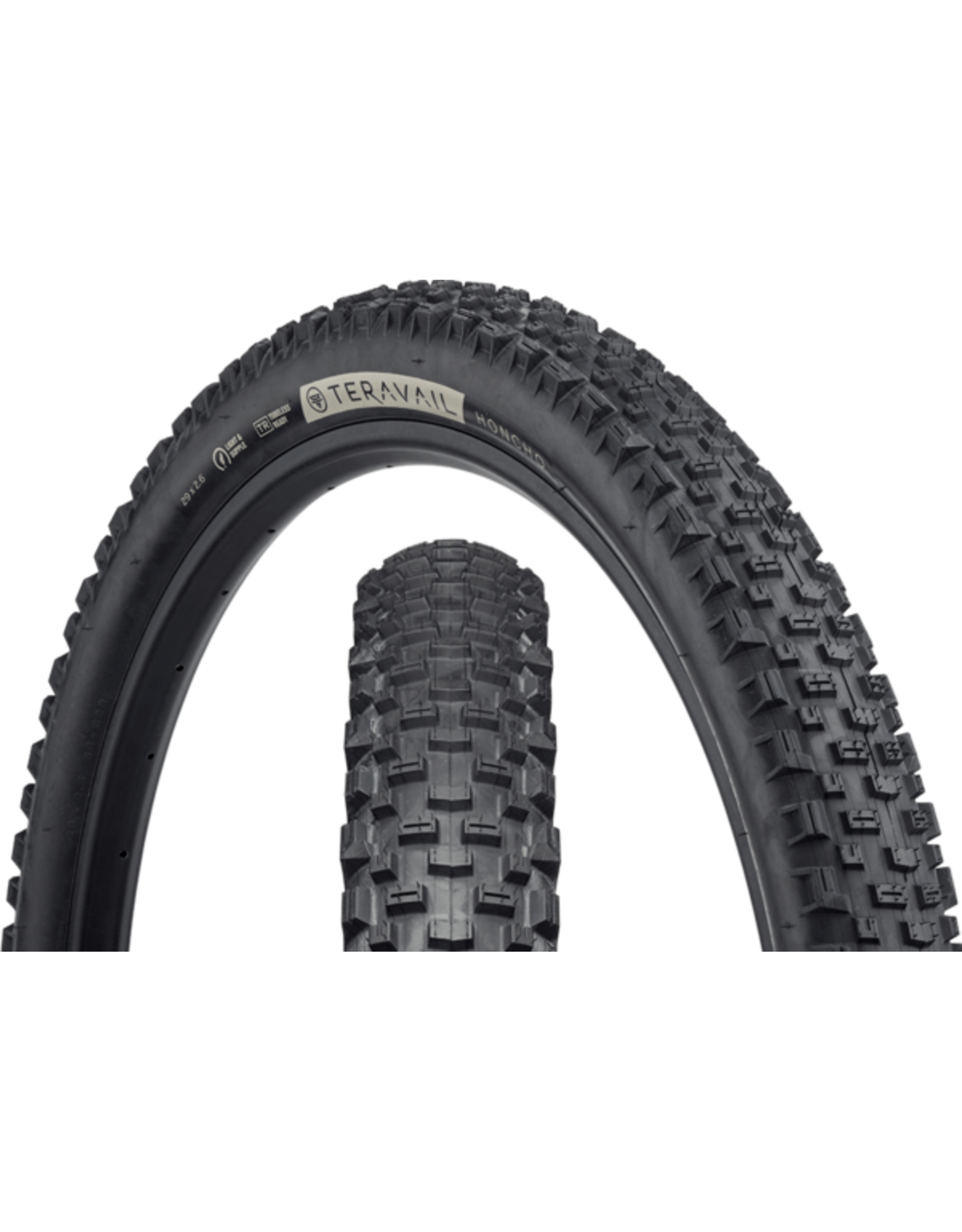 Teravail Teravail Honcho Tire - 29 x 2.6, Tubeless, Folding, Black, Durable, Grip Compound