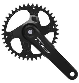 Shimano Shimano CUES FC-U4000-1 Crankset - 175mm, 9/10/11-Speed, 32t, Riveted, Square Taper JIS Spindle Interface, Black