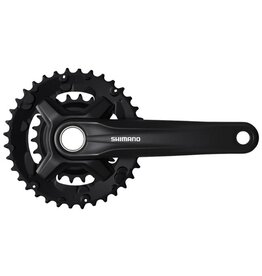 Shimano Shimano FC-MT210-B2 Crankset - 175mm, 9-Speed, 36/22t, Riveted, 51.8mm Chainline, Black